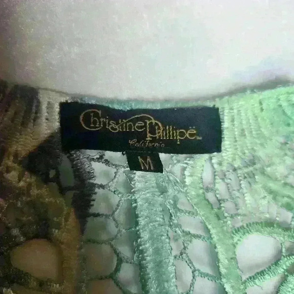 Christine Phillipe women's spring colored top embroidered back size medium - Picture 8 of 8